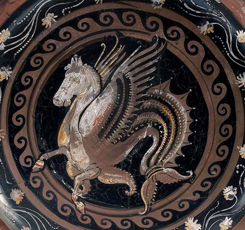 Гиппокамп. Блюдо. Апулия, 320–310 гг. до н.э.