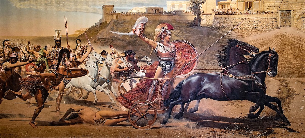 «Триумф Ахилла», фреска Франца фон Мача, конец XIX века, Греция