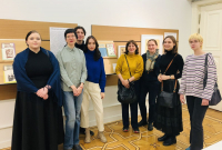 Преподаватели М.В. Королёва и О.В. Болгова со студентами-переводчиками