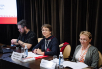 Доцент В.Г. Пантелеева на конференции финно-угорских писателей
