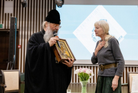 Митрополит Кирилл и Олеся Николаева / Фото: Владислав Фролов, Православие в Татарстане