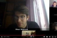Илья Морозов на конференции в ИРЛИ РАН